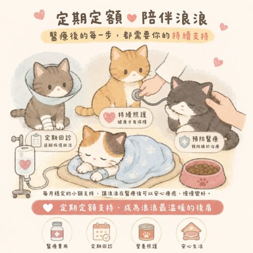 【定期定額】浪貓醫療照護計畫，溫柔撫平牠們的傷口